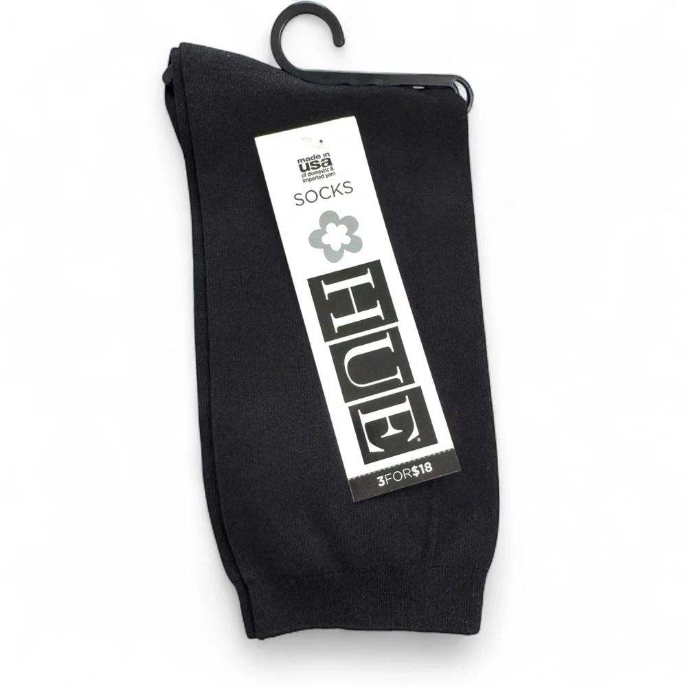 HUE Solid Black Body Sock Womens One Size‎ Fits Most